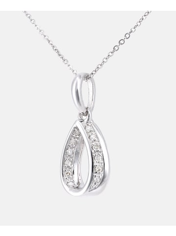 Diamant L'éternel Halskette mit Anhänger aus 375 Weißgold mit Diamant