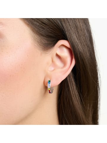 Thomas Sabo Creolen Silber in silber, bunt