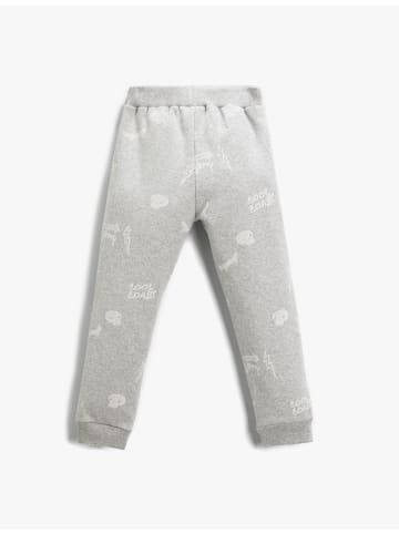 KOTON Sweathose in Silber Gemustert
