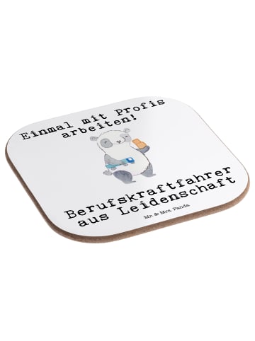 Mr. & Mrs. Panda Holzuntersetzer Berufskraftfahrer Leidenschaft ... in Weiß