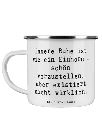 Mr. & Mrs. Panda Haferl Spruch Innere Ruhe mit Spruch in Weiß