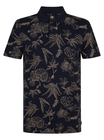 Petrol Industries Piqué-Poloshirt Engine in Blau