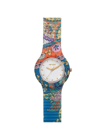 Hip Hop Uhren paisley weiss