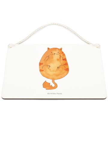 Mr. & Mrs. Panda Deko Schild Katze Mittelfinger ohne Spruch in Transparent