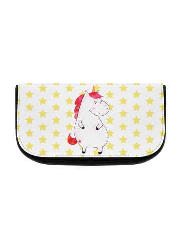 Mr. & Mrs. Panda Kosmetiktasche Einhorn Wut ohne Spruch in Weiß