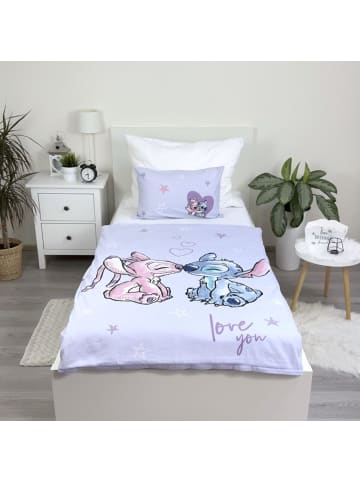 Lilo & Stitch Disney Lilo and Stitch Bettwäsche-Set für Kinderbett 100x135 cm + in Lila