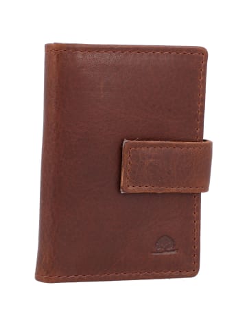 Greenburry Vintage Geldbörse RFID Leder 7 cm in cognac