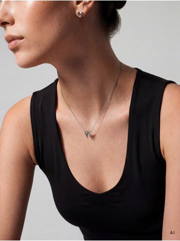 Tamaris Halskette Edgy Heart in silber