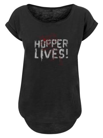 F4NT4STIC Long Cut T-Shirt Stranger Things Hoppers Live Netflix TV Series in schwarz