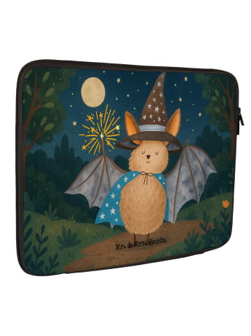 Mr. & Mrs. Panda Laptop Tasche Fledermaus Zauberer Design ohne S... in Weiß