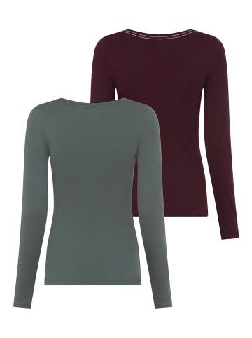 Kangaroos Langarmshirt in bordeaux+salbei