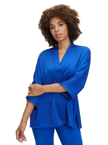 Vera Mont Blusenshirt mit Seitenschlitzen in Bright Lapis