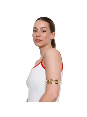 Steel_Art Armreif für den Oberarm Frauen Safiya goldfarben in goldfarben