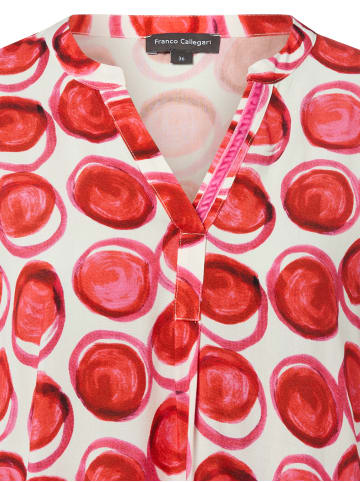 Franco Callegari Bluse in ecru himbeer - 0003