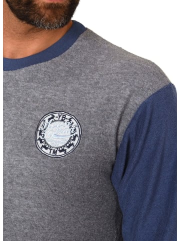 NORMANN Lange Frottee Pyjama Schlafanzug Bündchen - 49626 in Grau