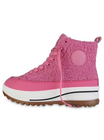 VAN HILL Plateau Sneaker Magnolia in Fuchsia