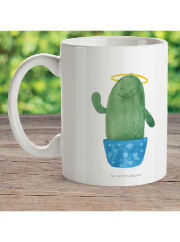 Mr. & Mrs. Panda Kindertasse Kaktus Heilig ohne Spruch in Weiß