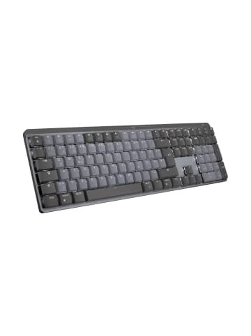 Logitech Funk Tastatur Logitech MX Mechanical Abnehmbares Kabel, Beleuchtet in Grau