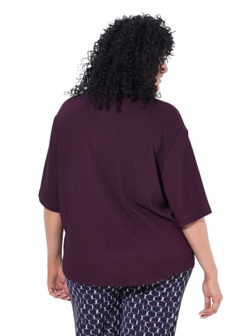 Ulla Popken Hemdbluse in dunkle pflaume