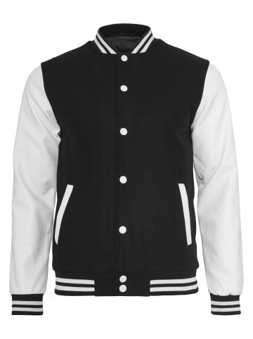 Urban Classics College Jacket in blk/wht
