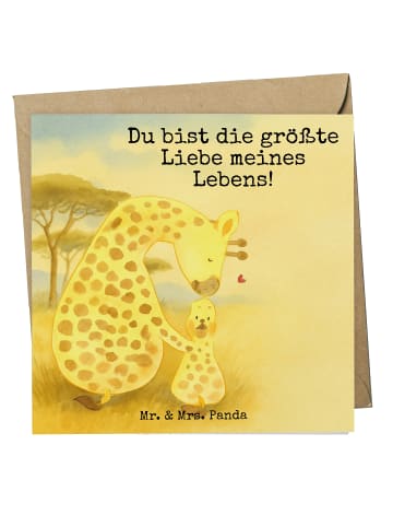 Mr. & Mrs. Panda Deluxe Karte Giraffe Kind Design mit Spruch in Weiß