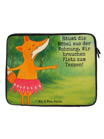 Mr. & Mrs. Panda Notebook Tasche Fuchs Ballerina Design mit Spruch in Weiß