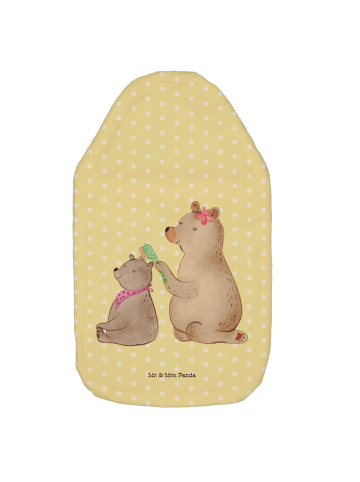 Mr. & Mrs. Panda Wärmflasche Bär Kind ohne Spruch in Gelb Pastell