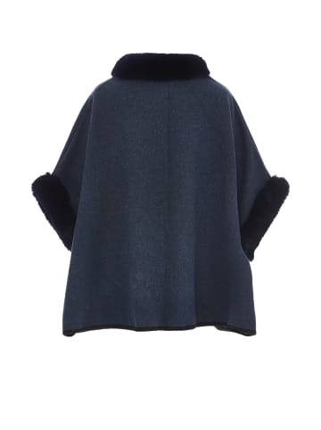 fraully Damen Poncho in Marine