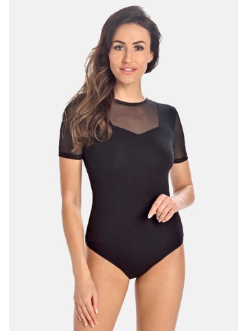 Teyli Bodysuit mit kurzen Ärmeln Juliet in schwarz