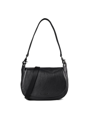 Mandarina Duck Mellow Schultertasche Leder 36 cm in nero