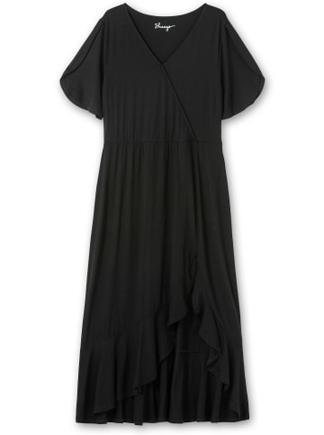 sheego Jerseykleid in schwarz
