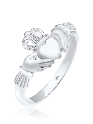 Elli Ring 925 Sterling Silber Claddagh, Herz, Krone in Silber