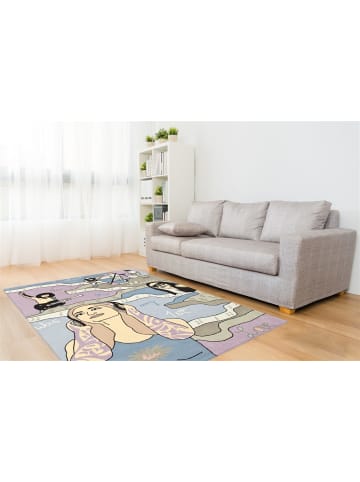 Vivorum Wohnzimmer Teppich – Kurzflorteppich Joy 4094 170 x 240 cm in pastell