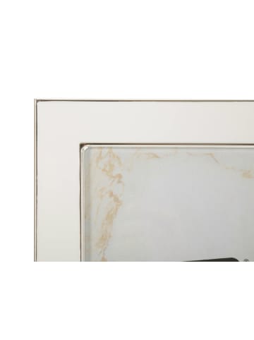 Mauro Ferretti Cremefarbener Metallrahmen, 16 x 1,6 x 21,5 cm