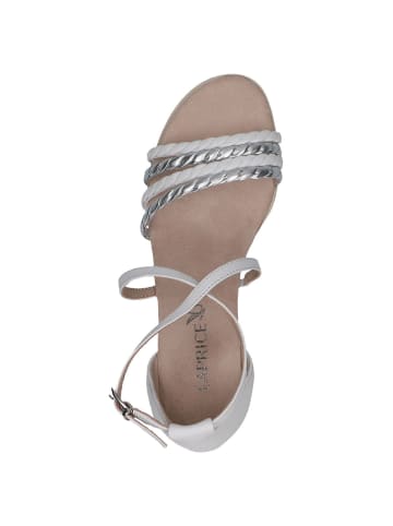 Caprice Sandalette in WHITE/SILVER