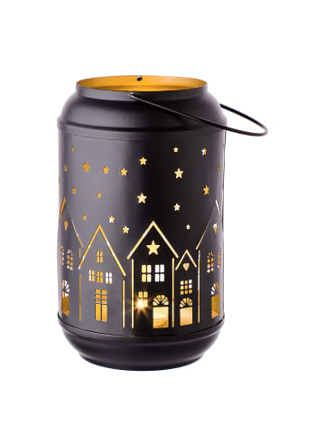 Butlers Laterne LUMINOUS Häuser in Schwarz