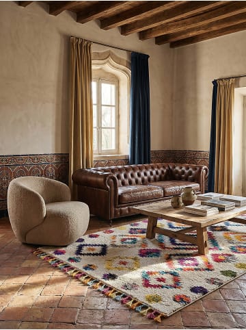 KADIMA DESIGN Bunter pflegeleichter Teppich im Berber-Stil