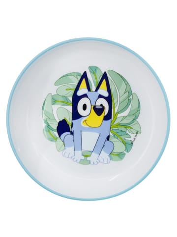 COFI 1453 Bluey Kindergeschirr ab 4 Jahren Schale für Kinder mikrowellengeeignet in Blau