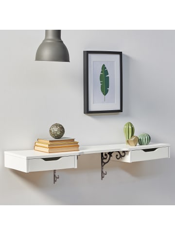 relaxdays 8 x Regalwinkel "Barocke Ornamente" in Braun