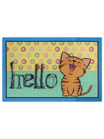Fußmatte Welcome Katze in Multicolor
