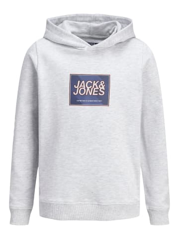 JACK & JONES Junior Kapuzensweatshirt JJRAIN SWEAT HOOD JNR in white melange