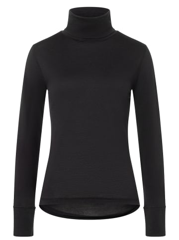 super.natural Merino Longsleeve in schwarz