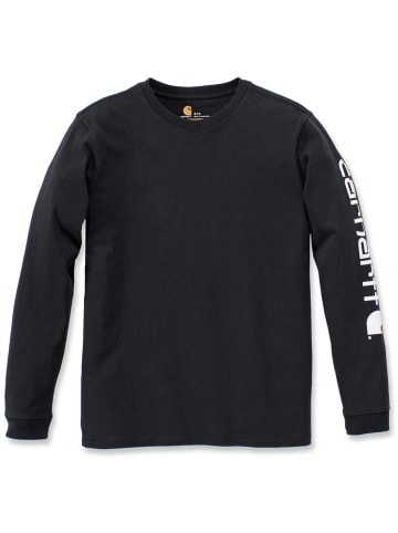 CARHARTT  Shirt "Workw. Logo L/S 103401" in Schwarz