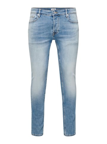 Only&Sons Skinny Fit Jeans Basic Hose Denim Pants ONSWARP in Blau