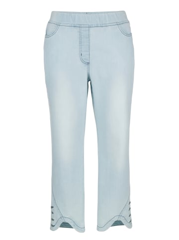 MIAMODA Jeans in bleached denim