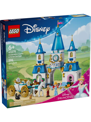LEGO Disney 43275 Cinderellas Schloss und Pferdekutsche