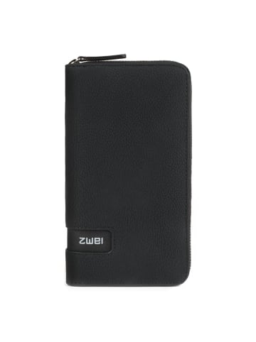 Zwei Mademoiselle Geldbörse 20 cm in nubuk black