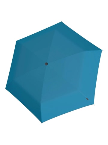 Knirps U.200 Ultra Light Duomatic - Taschenschirm Regenschirm in turquoise with black coating