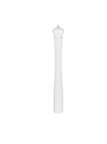 relaxdays Salz- und Pfeffermühle in Weiß - (H)51,5 x Ø 6 cm
