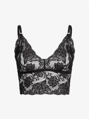 Erlich Textil  Ophelia Bralette mit Spitze aus recyceltem Polyamid - verstellbare Träger, Ophelia salbei mit Spitze aus recyceltem Polyamid in schwarz